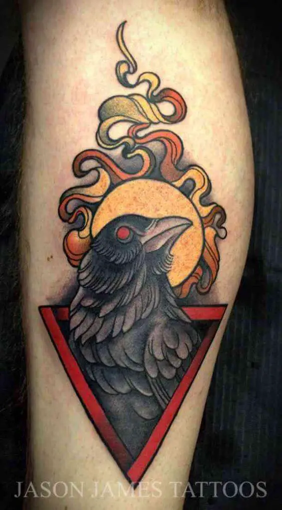 bird neo-traditional tattoo