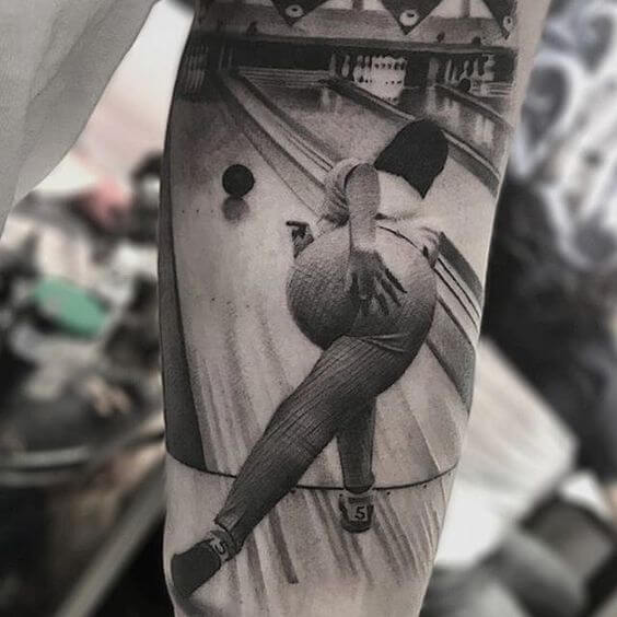 bowling tattoo