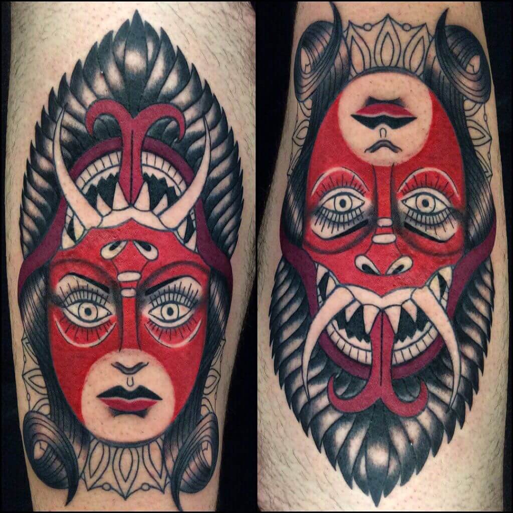 MagnumTattooSupplies on X Killer devil woman piece from Danny Taylor done  using magnumtattoosupplies    ladyface tradworkers oldworkers  traditionaltattoo traditionalartist tradtattoo tattooing tattooartist  traditionalink tradwork 