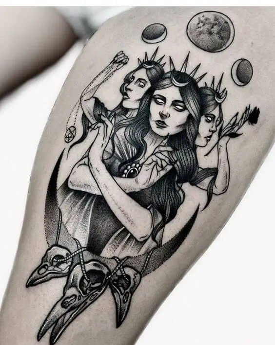 100 Unique Moon Tattoos Ideas and Meanings  Tattoo Me Now