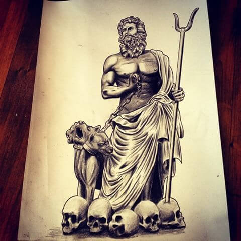 Wil Hughes 3D  A tattoo of my Hades design      tattoo hades  hercules satan death dead fire hell underworld disney  greekmythology  Facebook