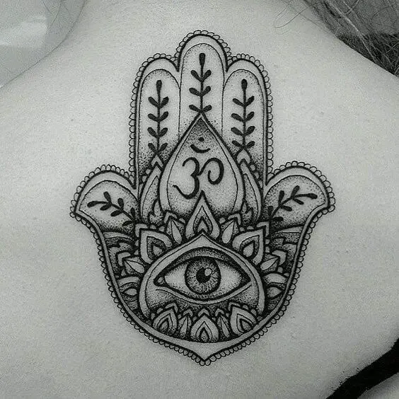 hamsa tatovering