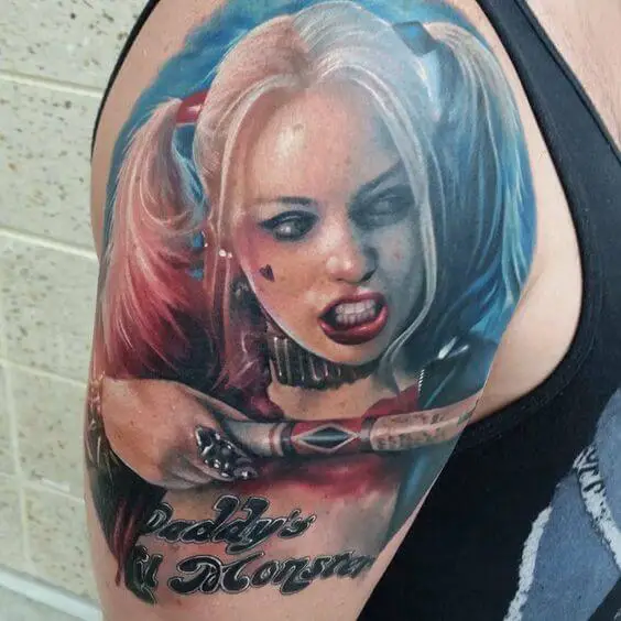 harley quinn tattoo