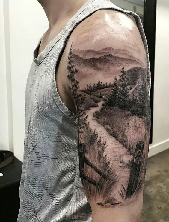 landscapes tattoo