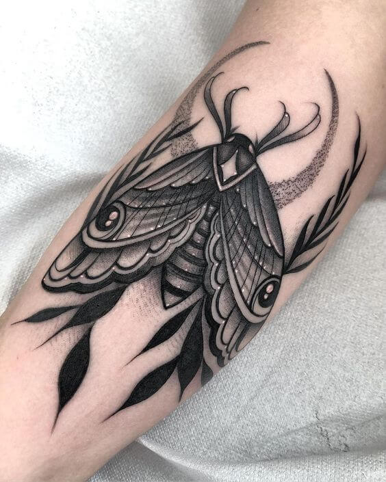 moths tattoo