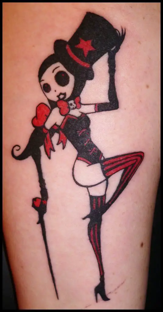 old school cabaret tattoo