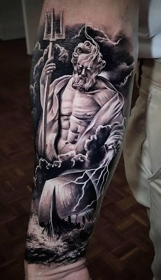 Poseidon Tattoos  Tattoo Insider