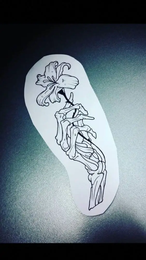 santa muerte tattoo design