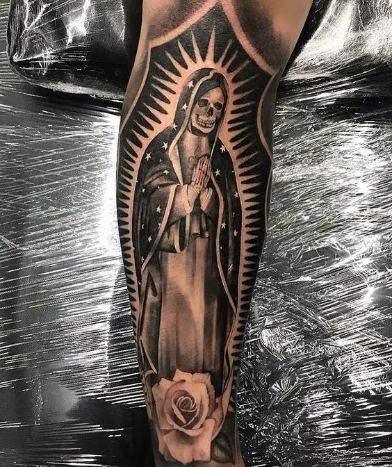 santa muerte tattoo