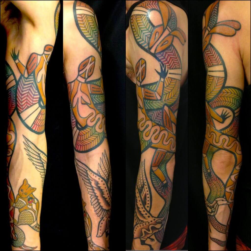 sleeve Aboriginal tattoo