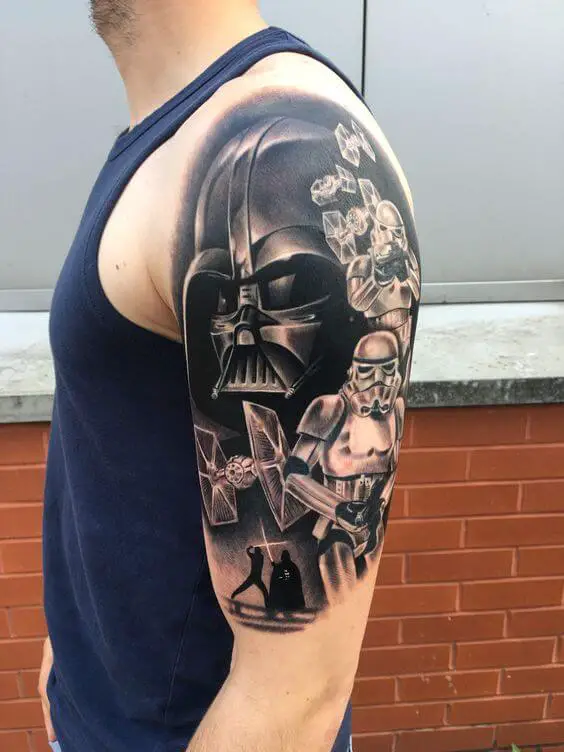 sleeve Boba Fett tattoo