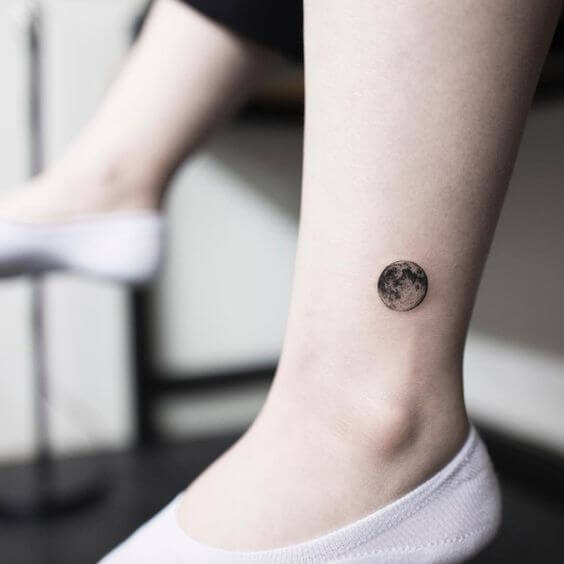 small Moon tattoo