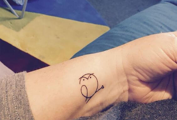 small Owl tattoo