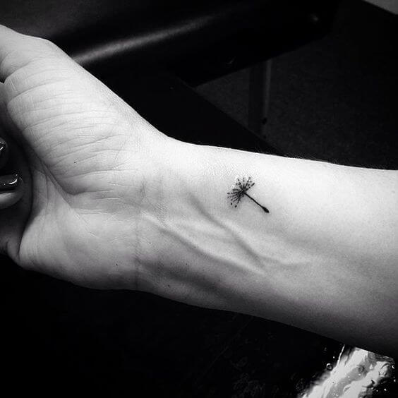 small dandelion tattoo