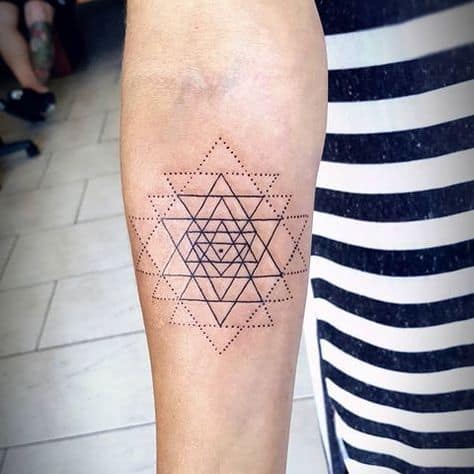 tatuagem do sri yantra