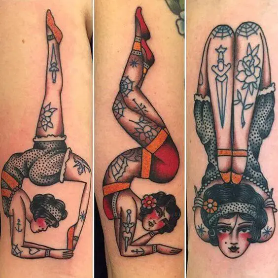 stage dancer tattoo