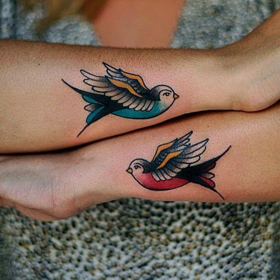 swallow bird tattoo