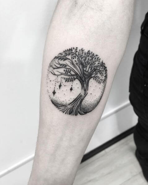 tree of life tattoo on hand