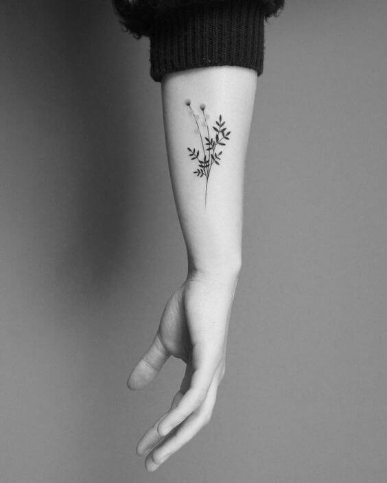 tree wrist tattoo