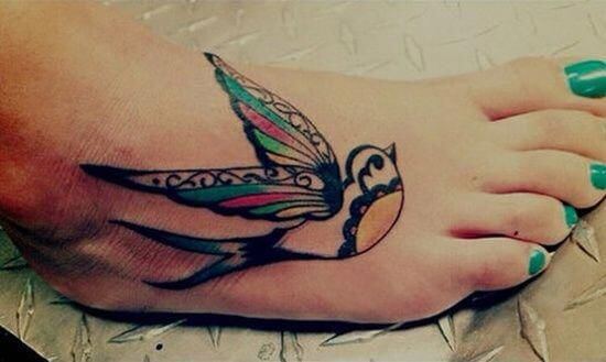 tribal sparrow tattoo