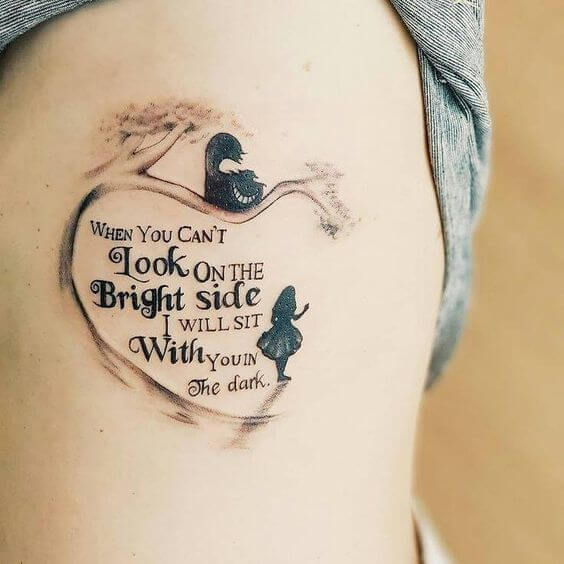 Alice in Wonderland tattoo quotes