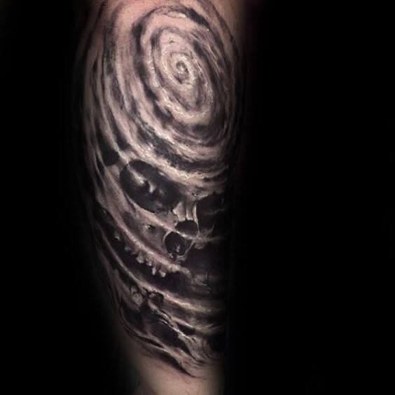 Simple Spiral Galaxy Tattoo Tattoo Design