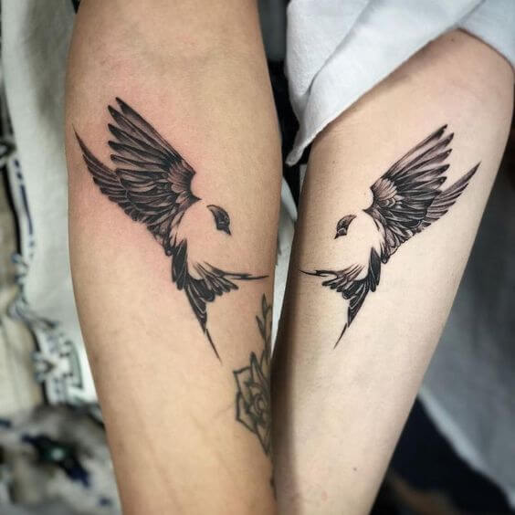 Cute matching couple tattoos to help you declare your love