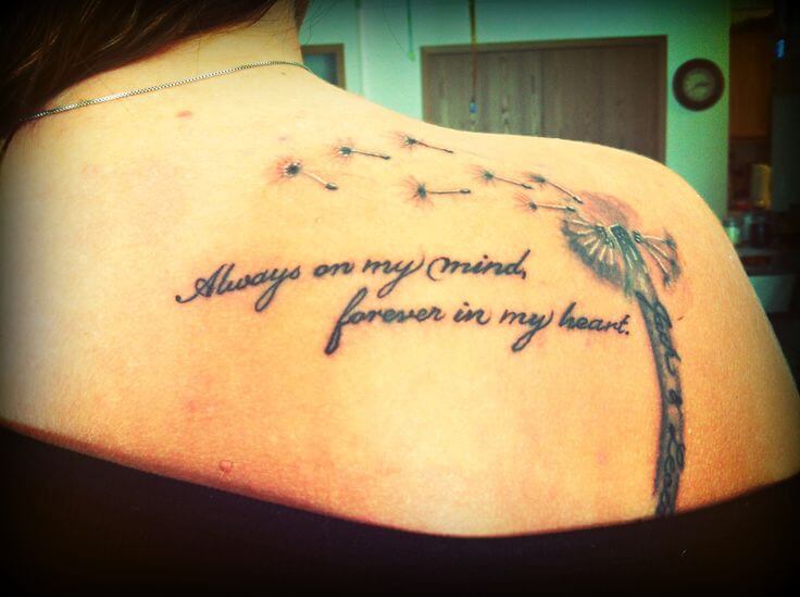 Dandelion tattoo quotes