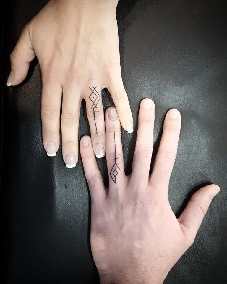 Finger Tattoos for Couples