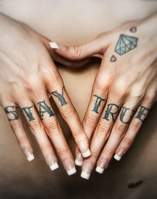 Finger tattoo quotes