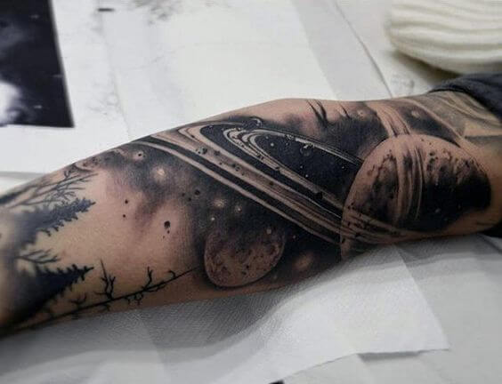 63 Brilliant Galaxy Tattoos YouLl Find Out Of This World