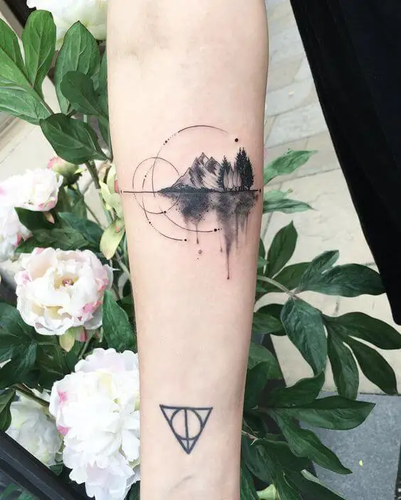 Geometric Nature Tattoos  nature tattoos