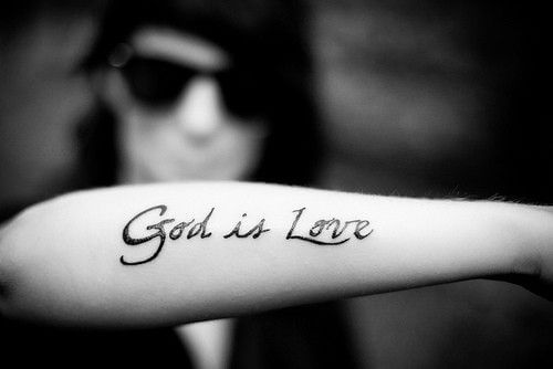 God Is Love tattoo