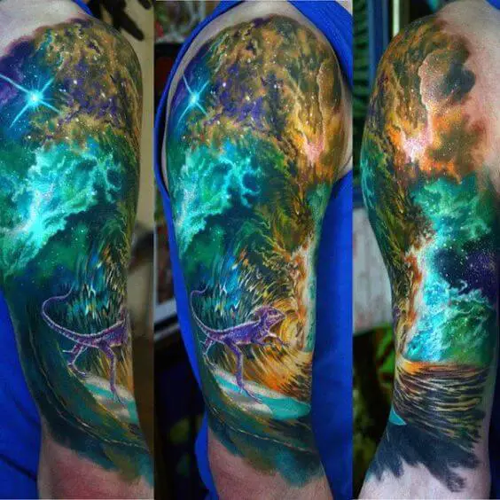 Galaxy Tattoo Ideas 60 Designs and Their Secret Meanings  InkMatch