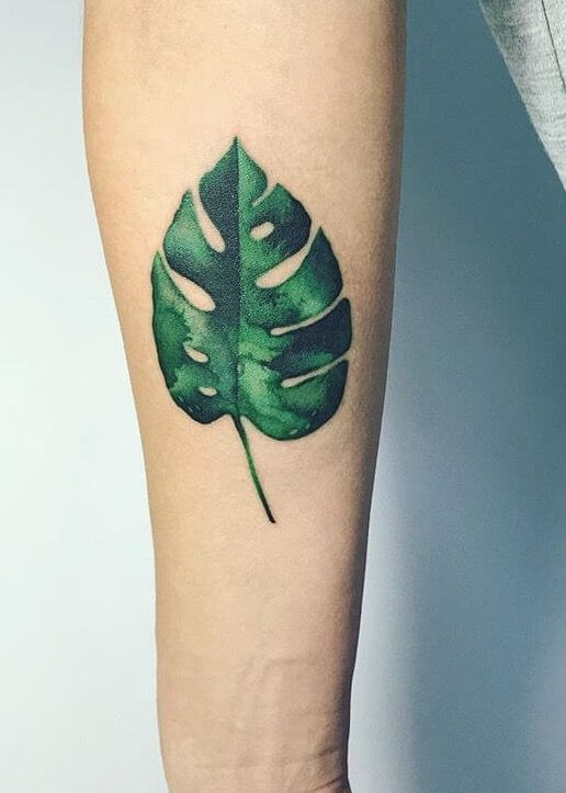 Leaf tattoo