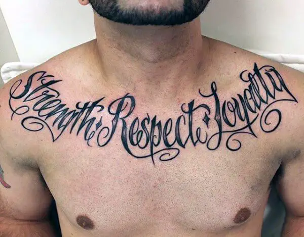 6 Stunning Loyalty Respect Ambigram Tattoo  Psycho Tats