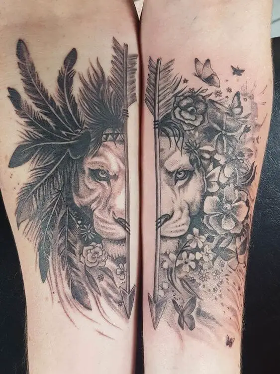 Matching Animal Tattoos