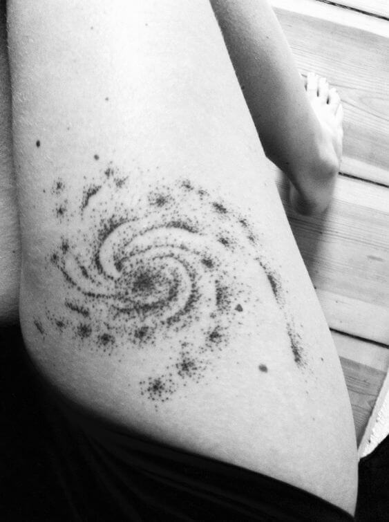 Black  White Tree  Galaxy Tattoo  Ace Tattooz