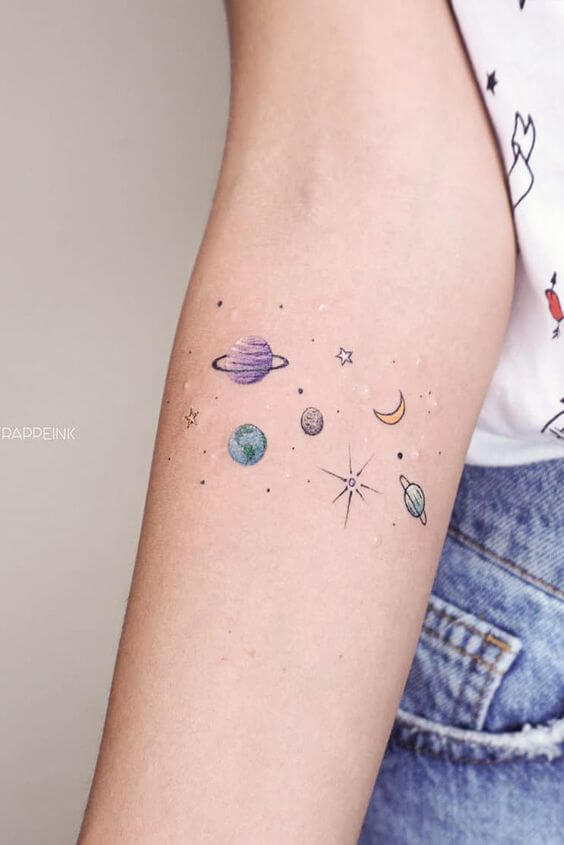 Dotwork Space Star Planet Stock Illustration  Download Image Now  Tattoo  Astronaut Milky Way  iStock