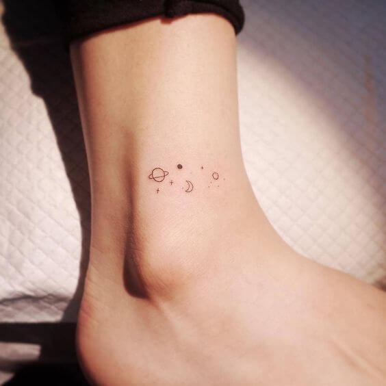 Minimalist Small Galaxy Tattoo