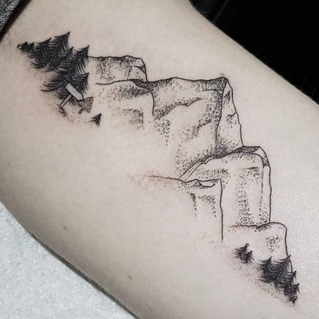 Mountain range tattoo