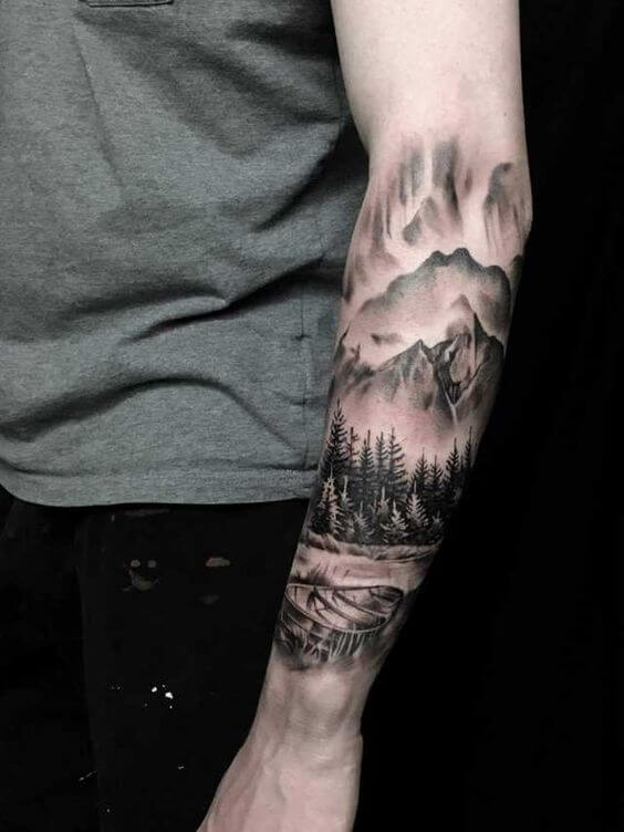 Discover more than 76 mountains and moon tattoo  ineteachers