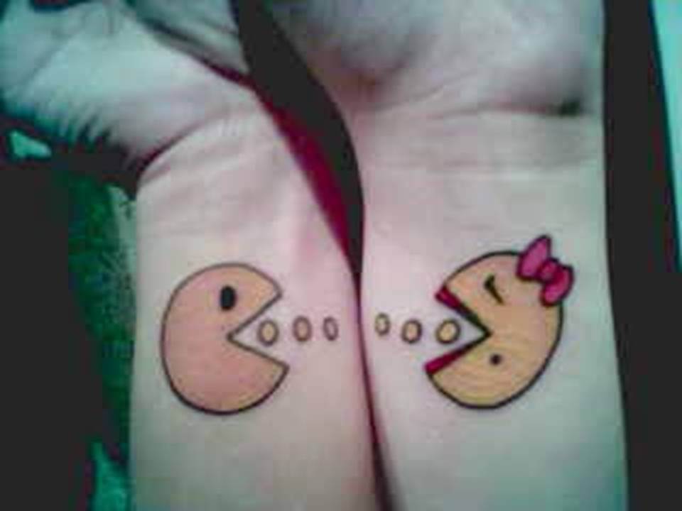 Pac Man Tattoo for couples