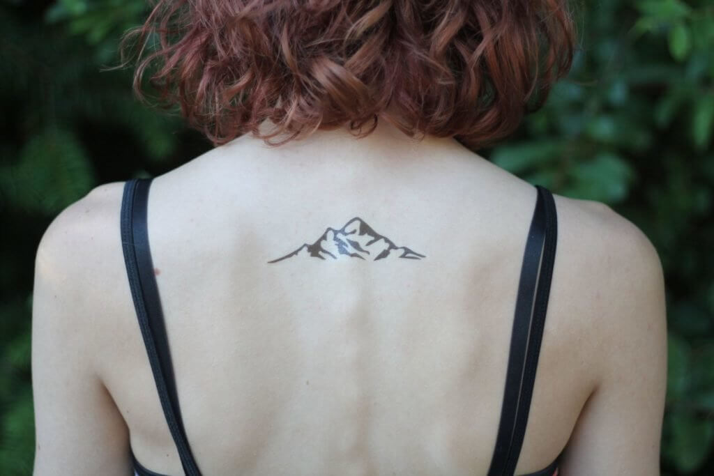 Simple Mountain range tattoo