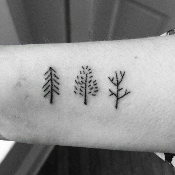Small tree tattoo