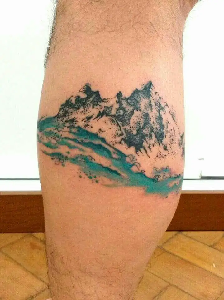 Watercolour Mountain idea