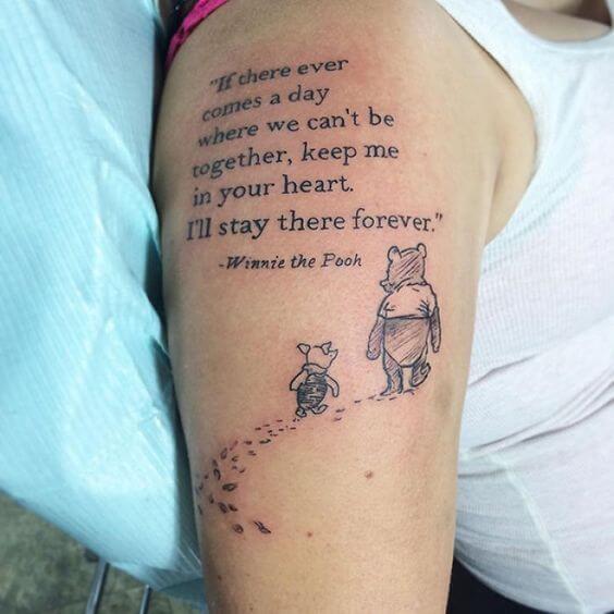 Winnie the Pooh tattoo quote