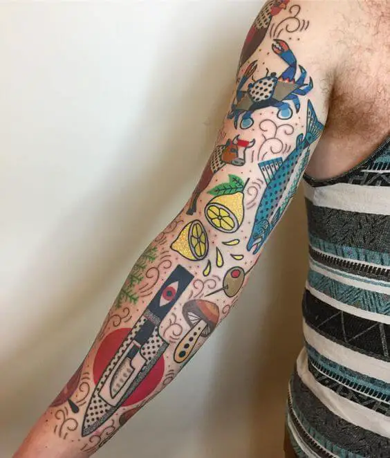 chef tattoo sleeve