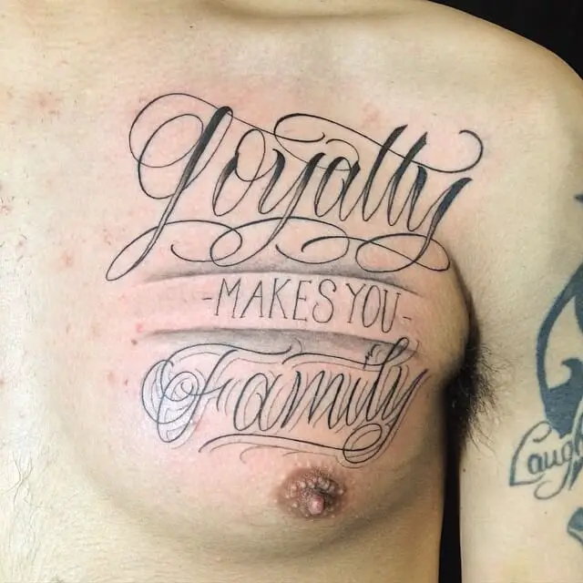  family loyalty tattoo