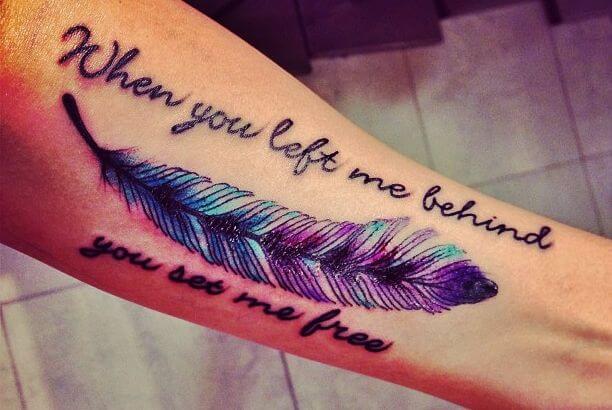 feather tattoo quotes